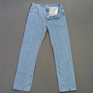 Levi's Jeans Women's 30x32 Blue Premium 501 Original Fit Straight Leg Button Fly